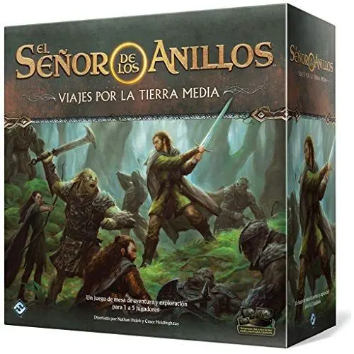 Produktbild: Fantasy Flight Games Reisen durch Mittelerde | Kooperatives Abenteuer-Brettspiel | Strategie | ab 14 Jahren | 1 bis 5 Spieler | 1-2 Stunden pro Spiel - Spanische Sprache