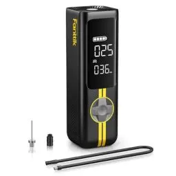 Produktbild: Fanttik X8 APEX Tragbare Elektronische Luftpumpe 11.1V, 10,3BAR / 150PSI Elektrischer Kompressor 2X Schneller, Dualer Bildschirm mit LED, für Auto, E-Bike, Motorrad, Ball, 26,3 cm Reifen
