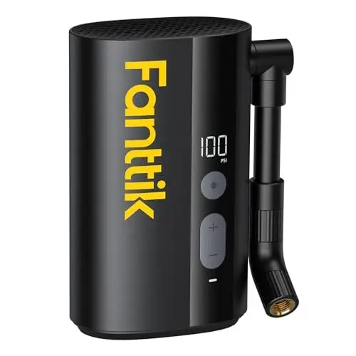 Produktbild: Fanttik X9 Ace Mini Fahrradpumpe, Akku Kompressor, 32s Schnellaufblasbare Elektrische Fahrradpumpe, 150 PSI Luftpumpe mit Presta- und Schrader-Ventil, für Rennrad, Mountainbike, E-Bike, Stadtrad