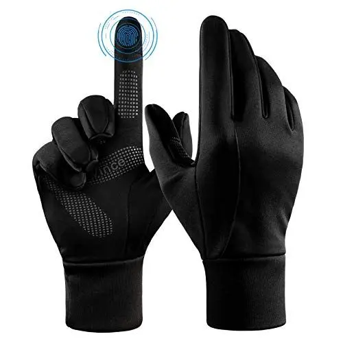 Produktbild: FanVince Handschuhe Herren Damen Sporthandschuhe Thermo Touchscreen Radfahren Herren Joggen Fahrradhandschuhe Unterwäsche Handschuhe Winter Schwarz X-Large