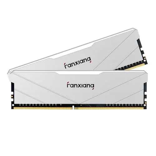 Produktbild: fanxiang DDR4 RAM 16GB (2x8GB) 3200MT/s, CL16 Desktop-Arbeitsspeicher 1,2V, AMD & Intel XMP 2.0 - Weiß