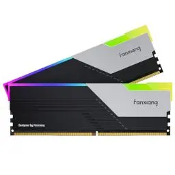 Produktbild: fanxiang RGB DDR5 RAM 32GB Kit (2x16GB) 6400MT/s CL40, Overclocking Gaming, Intel XMP 3.0 / AMD Expo, PC Computer Arbeitsspeicher, Grau