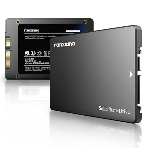 Produktbild: fanxiang SATA SSD 128GB Interne Festplatte SATA III 2.5 Zoll, 550MB/s Lesen, 500MB/s Schreiben, mit SLC Cache und TLC 3D-NAND, Ideal für Laptop, Desktop und Spielkonsole (S101)