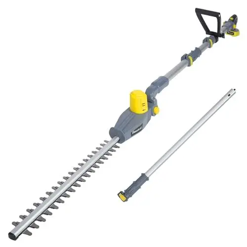 Produktbild: FANZTOOL Akku Teleskop Heckenschere 20V, 450 mm Schnittbreite, 14 mm Zahnabstand, Ausziehbar bis zu 2,50 m, Inkl. 2,0 Ah Akku und Ladegerät