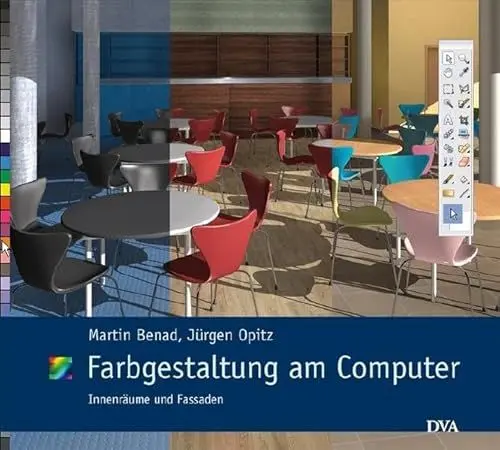 Produktbild: Farbgestaltung am Computer: Innenräume und Fassaden. Mit DVD und Farbtonkarte
