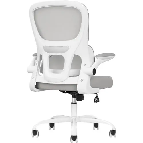 Produktbild: Farini Ergonomischer Bürostuhl Komfortabel Atmungsaktiv mit Armlehnen Grau