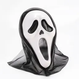 Produktbild: FASCHINFEVER Ghostmaske - Scream Maske Kostümmaske - Ghostface Horror Verkleidung an Halloween & Fasching für Herren & Damen