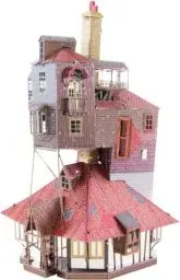 Produktbild: Fascinations MMS476 Metal Earth Metallbausätze - Harry Potter Fuchsbau The Burrow, lasergeschnittener 3D-Konstruktionsbausatz, 3D Metall Puzzle, DIY Modellbausatz mit 2 Metallplatinen, ab 14 Jahre
