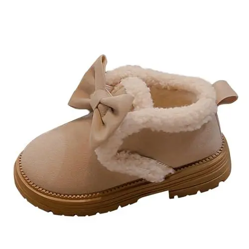 Produktbild: Fashion Big Kids Winter Water Proof Flat Keep Warm Snow Boots Comfortable Shoes Sportschule Kinder 35 (White, 31 Little Child)