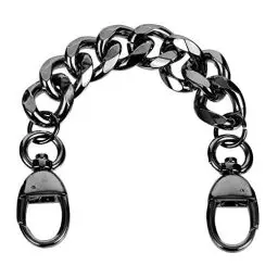 Produktbild: Fashion Metall Tasche Kette DIY Frauen Tasche Kette Ersatz Tasche Zubehör Reisegepäck, Schwarz, 20X1.8X0.2CM,
