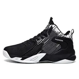 Produktbild: Fashion Modern WORLDLYDA Herren Mode High Top Basketball Schuhe Atmungsaktiv Casual Walk Athletic Basketball Sneakers für Damen und Herren (SNK02,42)