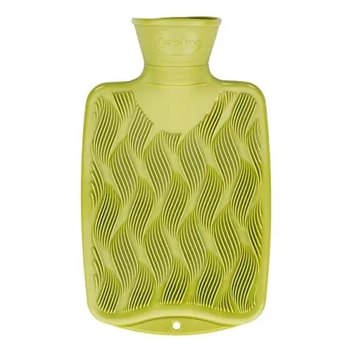 Produktbild: Fashy kleine Wärmflasche mit 3D Oberfläche, 0,8 L, 6404, Grün