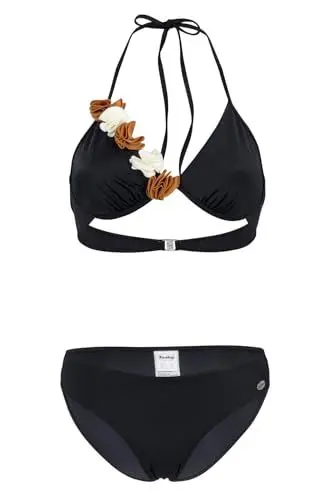 Produktbild: fashy Damen Bikini, mareblu (78% PA Recycled), mit Blumenapplikationen