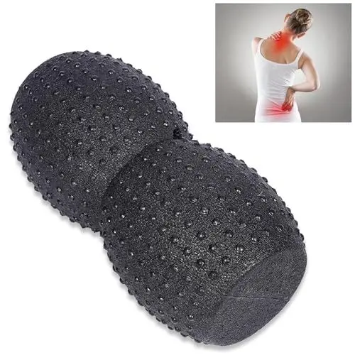 Produktbild: Faszienball Duo Set, Doppelter Lacrosse-Massage-Rollerball für Tiefengewebs-Muskelmassage, Physikalische Therapie, Instruction with 8 Lllustrated Exercises