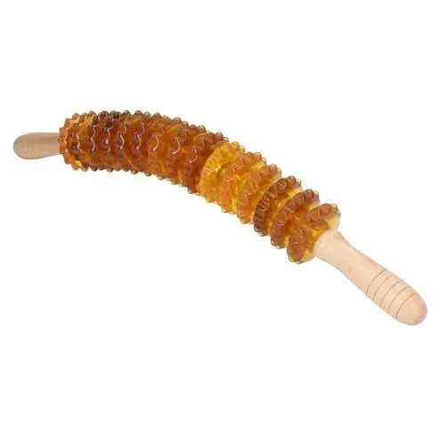 Produktbild: Faszienroller-Massagestab, Ergonomischer Cellulite-Massagestab für Beine und Gesäß (YELLOW)