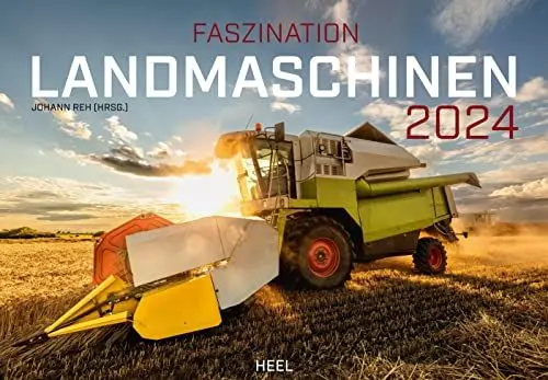 Produktbild: Faszination Landmaschinen Kalender 2024: Giganten der Landwirtschaft im Einsatz. Wandkalender