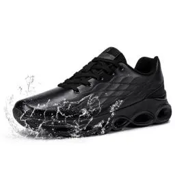 Produktbild: FATES TEX Völlig Wasserdicht Laufschuhe Herren Sportschuhe Turnschuhe Walkingschuhe Fashion Outdoor Casual Schuhe Fitness Running Sneaker(C-Schwarz,47 EU)