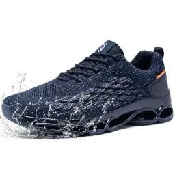 Produktbild: FATES TEX Völlig Wasserdicht Laufschuhe Herren Sportschuhe Turnschuhe Walkingschuhe Fashion Outdoor Casual Schuhe Fitness Running Sneaker(Nautisch Blau,43 EU)