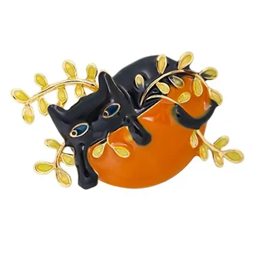 Produktbild: Faule Katze Brosche Katzenförmige Brustnadel Kleid Brosche Anstecknadel Mit Tiermotiv Kragennadel Frauen Rucksack Revers- Pin Modebroschen Modellieren 3d Zinklegierung Handtasche