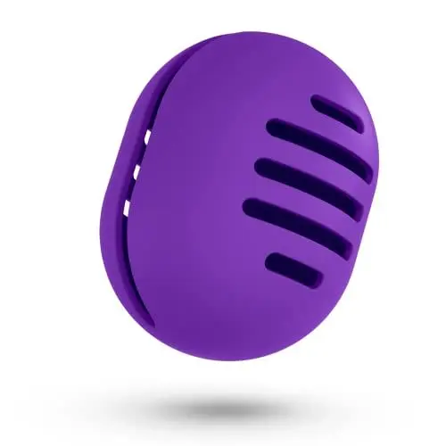 Produktbild: Fauxomor Make-up-Schwammhalter - Dreiseitig Atmungsaktiv Silikon Beauty Blender Reisetasche für Alle Größen von Make-up-Schwamm, Bruchsicher Tragbar Kosmetik Werkzeug, Lila