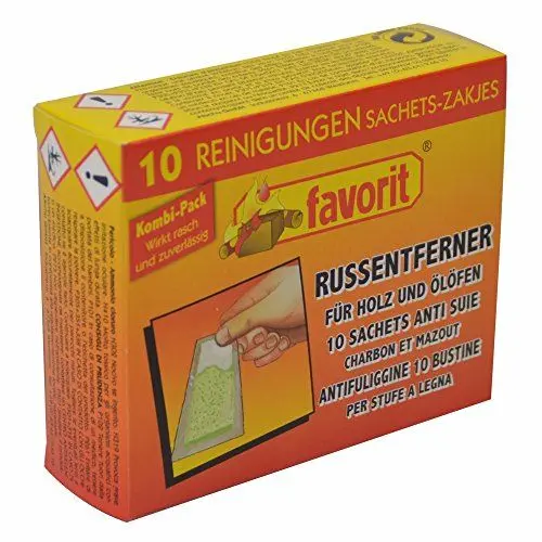 Produktbild: Favorit 1268 Hochleistungs-Entrusser für Kamin, Kachel- und Ölofen, 10-er Beutel