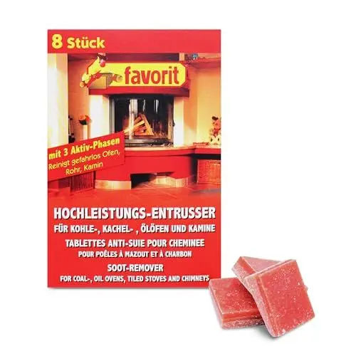 Produktbild: Favorit Hochleistungsentrußer·· befreit Kamin, Kachelofen, Ölofen von Ruß und Rückständen·· 8 Würfel - 1255