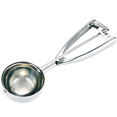 Produktbild: Fayonnir Fayomir Eisportionierer Edelstahl - Eisportionierer Groß - 6CM Durchmesser - Eislöffel mit Auslöser - für Eiscreme, Plätzchen, Kuchen Teig, Cupcake, Muffin, Frikadelle, Pfannkuchen