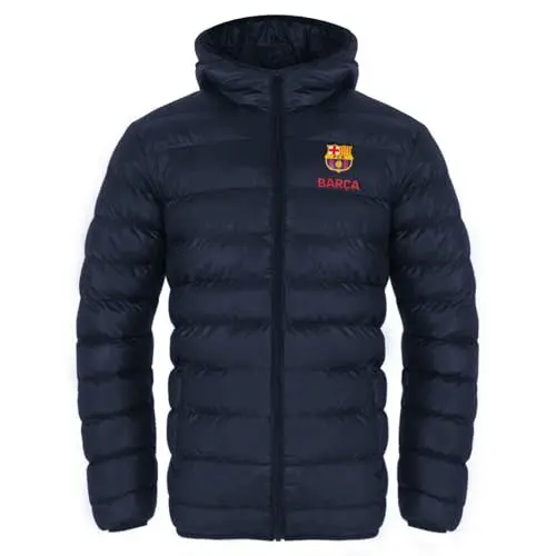 Produktbild: FC Barcelona - Herren Winter-Steppjacke mit Kapuze - Offizielles Merchandise - Geschenk für Fußballfans - XXL