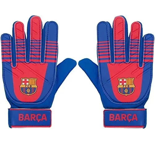 Produktbild: FC Barcelona - Torwarthandschuhe für Kinder/Jugendliche - Offizielles Merchandise - Geschenk für Fußballfans - Blau BARÇA - Jugendliche: 10-16 Jahre