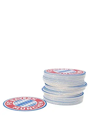 Produktbild: FC Bayern Bierdeckel Emblem 50 Stück