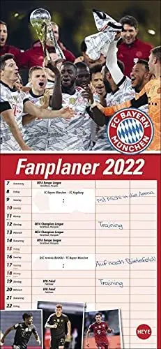 Produktbild: FC Bayern München Fanplaner Kalender 2022