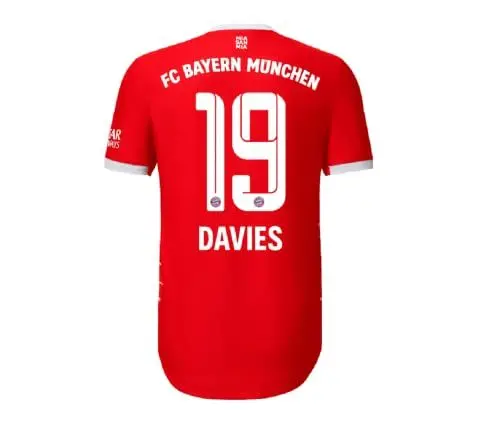 Produktbild: FC Bayern München Herren Alphonso Davies Kit Nameblock Nummer, White, One Size