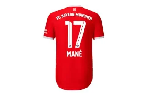 Produktbild: FC Bayern München Herren Sadio Mane Kit Nameblock Nummer, Weiß, Einheitsgröße EU