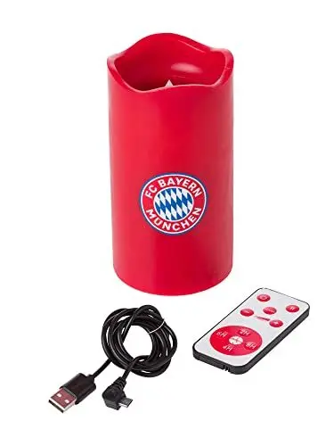 Produktbild: FC Bayern München LED-Kerze Rot