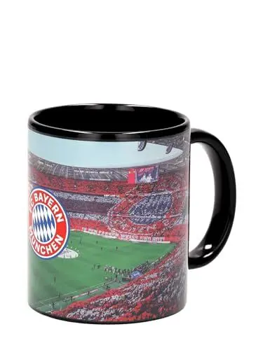 Produktbild: FC Bayern München Tasse I Schwarz-Magic Arena | 0,3 l I Thermoeffekt I Farbwechseltasse