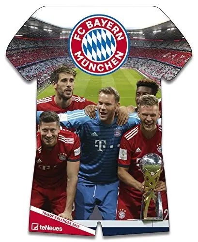 Produktbild: FC Bayern München Trikotkalender 2019: Posterkalender Fußball