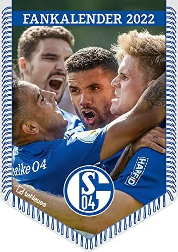Produktbild: FC Schalke 04 2022 - Bannerkalender - Fan-Kalender - Fußball-Kalender - Wand-Kalender - 29,7x42 - Sport