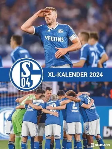 Produktbild: FC Schalke 04 2024 - Poster-Kalender-XL - Fußball-Kalender - Fan-Kalender - 48x64 - Sport