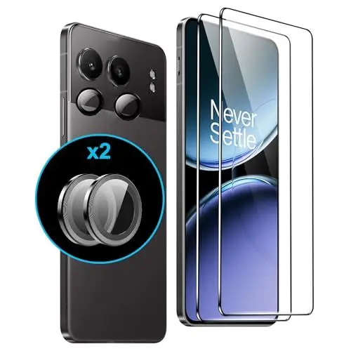 Produktbild: FDHYFGDY Schutzfolie für Oneplus Nord 4 Panzerglas,2 Stück schutzfolie + 2 Stück Kameraschutzfolie, 9H-Härte, HD Displayschutzfolie, Anti-Kratzer