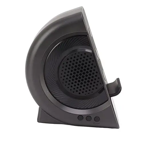 Produktbild: Fdit Drahtloses Aufladen, Bluetooth-Uhr, Bluetooth-Lautsprecher, Uhr, Ladestation, Doppelspulen-Design, Große Ladereichweite für das Bett (Eisengrau 10W)