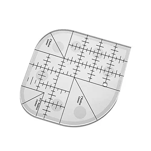 Produktbild: Gebogenes Ecklineal Zum Nähen aus Acryl, Patchwork-Lineal Zum Nähen, Nähschablone, Geeignet für Patchwork-Werkzeuge