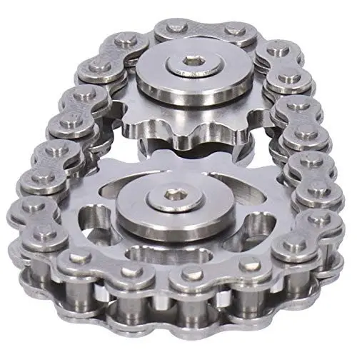 Produktbild: Fdit Kettenrad Ketten Kettenrad Ketten Ketten Schwungrad Fingerspitze Gyro EDC Metall Spielzeug Zahnradkette Gyro Stressabbau Dekompressionsspielzeug Für Kinder Erwachsene(1#)
