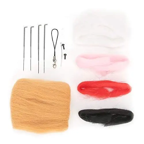 Produktbild: Fdit Nadelfilz-Tierpuppen-DIY-Bastelset, Nadelfilzwerkzeuge, Handarbeitszubehör (Hase Shiba Inu)