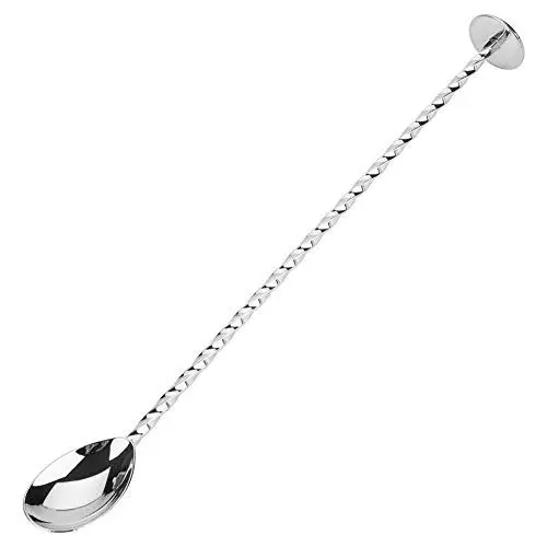Produktbild: Fdit Rührlöffel,Cocktaillöffel aus Edelstahl, zum Mixen von Getränken, Kaffee, mit langem Griff für Bar/Kaffee, gedrehter Barrel Löffel (#7)