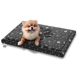 Produktbild: FDM FIFI wasserdichtes Hundebett 70x60 cm Polyurethanschaum mit waschbarem Bezug Grau/Silber