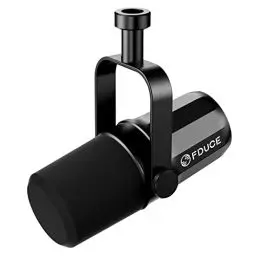 Produktbild: FDUCE SL40X Dynamisches XLR-Mikrofon für Gesangsaufnahmen, Podcasting, Spiele, Live-Streaming und -Rundfunk, Ganzmetall-Mikrofon mit Nierencharakteristik, Sprachisolationstechnologie – Schwarz