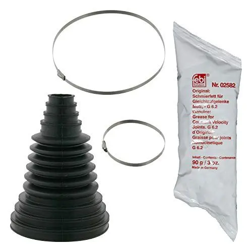 Produktbild: febi bilstein 06175 Achsmanschettensatz universell verwendbar, mit Metallschellen, 1 Stück