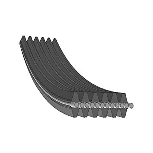 Produktbild: febi bilstein 34459 Keilrippenriemen , Rippenanzahl 6 , 1 Stück, Black