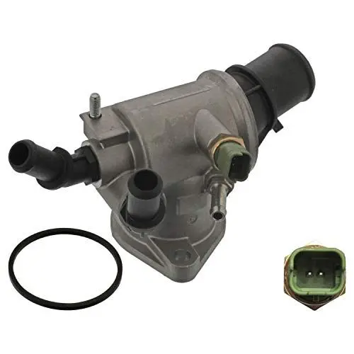 Produktbild: febi bilstein 45540 Thermostatgehäuse mit Temperaturschalter und Dichtung , 1 Stück