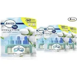 Produktbild: Febreze 3Volution Duftstecker 4x Nachfüllflakons Reine Frische, 3 Abwechselnde Düfte Bekämpfen Gerüche